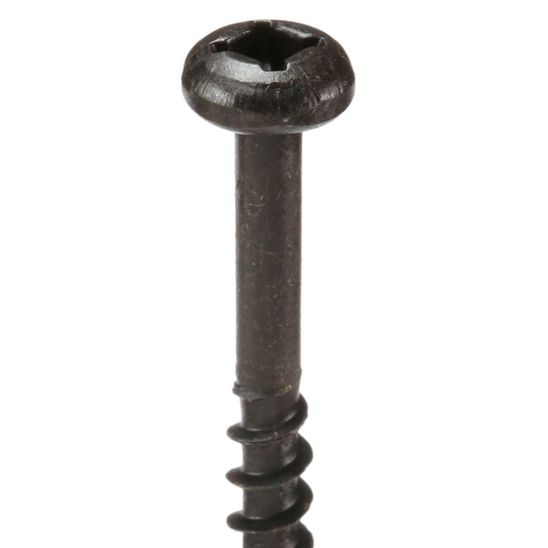 Wood Screw, #8, 1-1/2 In, Oil Rubbed Pan Head Square Drive, 4000 PK